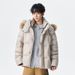 Source Factory Winter New Fur Collar Hat Down Jacket Detachable Fashion Large Size Thickened Elegant Coat Trendy_viptrois.com