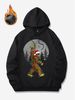 1pc Men'S Christmas Sasquatch Graphic Hoodie - Casual Cotton Long Sleeve Sweatshirt With Slight Stretch, Digital Heat Transfer, Four Seasons Hoode_viptrois.com