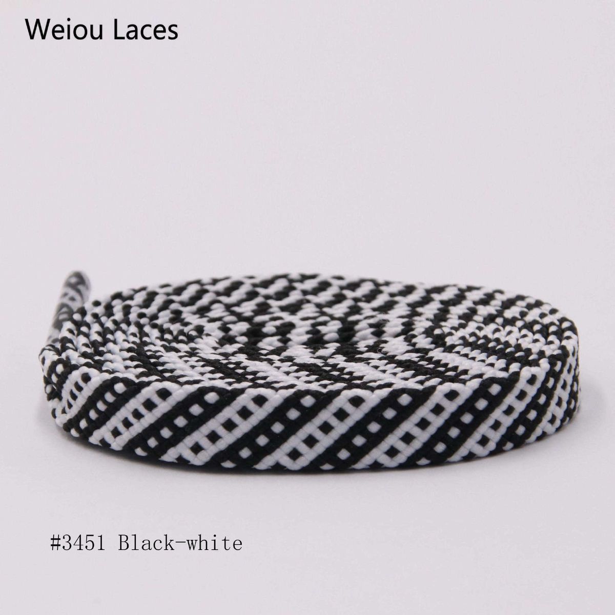 Shoelace Flat Polyester Two-color Twill Insert Color 7mm Wide Personality Sports Shoes Casual Shoes Board Shoes With Rope_viptrois.com