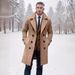 Men's Clothing Autumn And Winter High Quality Thickened Medium And Long Double Breasted Woolen Slim Fit Coat_viptrois.com