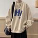 Autumn Vintage Round Neck Pullover Hoodie Men's Loose And Versatile Casual Top_viptrois.com