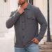 Men's Jacquard Loose Fit Shirt Jacket – Trendy Spring & Autumn Casual Overshirt (White/Black/Khaki, S-XXXL)_viptrois.com