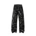 Men's Clothing High Street Distressed Jeans For Men And Women Dyed Personalized Design Cool Deconstruction Trendy Retro Straight Trousers_viptrois.com
