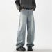 Men's Clothing Casual Pants Zipper Pocket Cuffed Sports Pants Spring And Autumn Cotton Large Size Loose Jeans_viptrois.com