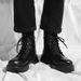 European Warm Series Xueyunxuan Off-Size Genuine Martin British Style High-Top Winter Leather Shoes Black Ankle Boots For Men_viptrois.com