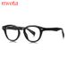 New Retro Flat Glasses Oval Frame Orange TR Glasses Frame Spring Core_viptrois.com