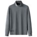 Men's Clothing Spring And Autumn New Autumn And Winter Style Long Sleeved Sweatshirt Men's Velvet High Collar Sweatshirt Student Bottoming Shirt_viptrois.com