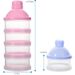 4 Grid Portable Milk powder box container Toddle Baby Snacks Food Storage Box Formula Dispenser Milk Powder Bottles_viptrois.com