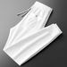 Men's Clothing Casual Pants Men Thin Knitted Embroidery Pressed Glue Three Dimensional Fashion Trend All Match Men's Sports Slim Fit Sweatpants_viptrois.com
