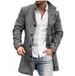 Loom Loom European And American Foreign Trade Cross-Border Supply Autumn Winter New Men's Woolen Stand Collar Mid-Length Pocket_viptrois.com