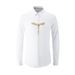 Men's Slim Fit Embroidered Eagle Signature Cotton Shirt - Breathable, Wrinkle-Free & UV Protection Formal Casual Shirt_viptrois.com