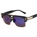 Colorful Retro Square Sunglasses - Reflective Lenses With Fashion-Forward Unisex Appeal_viptrois.com