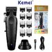 Kemei KM-2296 Professional Cordless Hair Clipper for Men - Electric Hair Cutting Machine and Beard Trimmer for Barbers -with Long Battery Life_viptrois.com