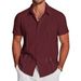 Men's Hawaiian Short Sleeve Shirt 3D Digital Print Vacation Casual Button Down Shirt With Lapel_viptrois.com