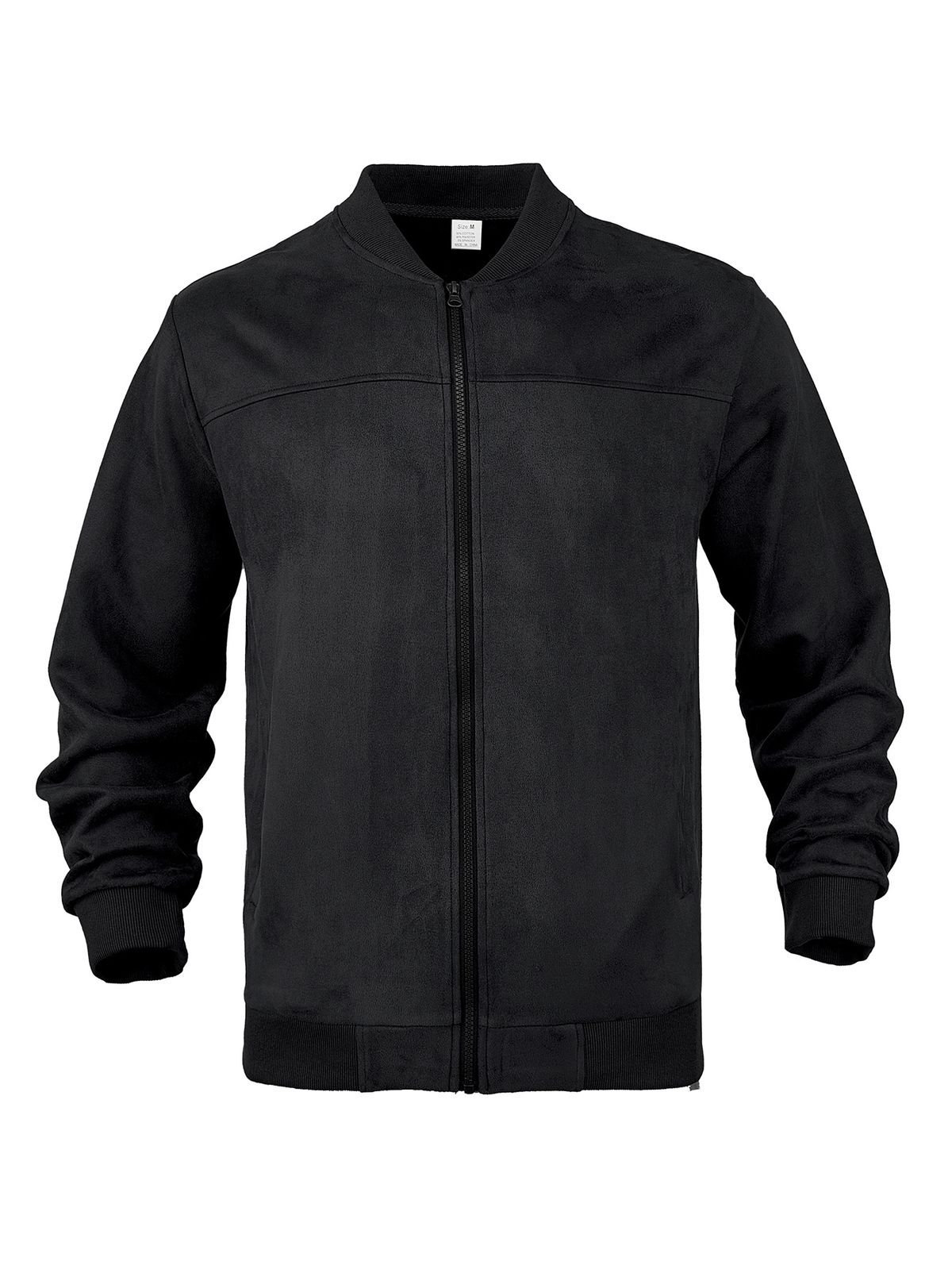 Men's Clothing Autumn Suede Solid Color Men's Zipper Jacket Casual Retro Long Sleeved Cardigan Coat Men_viptrois.com