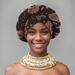 New Gold Thread Printed Elastic Flower Braid Exaggerated Ethnic Wide Brim Headdress Hat_viptrois.com