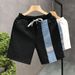 Men's Trendy Casual Summer Shorts Color Block Oversized Five Point Style Young Men's Clothing Bottoms_viptrois.com