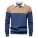 Men's Clothing New Long Sleeve Polo Collar Sweatshirt High Quality Casual Foreign Trade Men's Sweatshirt_viptrois.com