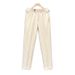 Men's Casual Straight Leg Pants - Lightweight Polyester Work Trousers With Elastic Waist, Wrinkle-Free & Breathable For Everyday Wear_viptrois.com