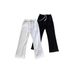 Men's Clothing American Simple Cleanfit Solid Color Micro Flared Splicing Scimitar Version Loose Sweatpants Drawstring Sweatpants_viptrois.com