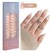 Nails French Nail Sheet Nail Patch Short Almond Nail Sheet Boxed 150_viptrois.com