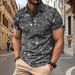 Summer New Men Brand Quality Oversize Short Sleeve Tshirt Mens Polo Collared Fashion Starry Sky Print Tshirts Camisetas Hombre_viptrois.com