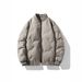 Down Jacket 2025 Winter Youth Trend Stand-up Collar Solid Color White Duck Down Men's 90 Down Jacket_viptrois.com