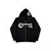 New Trendy Street Style Loose Hooded Sweatshirt Letter Print American Jacket Fleece Winter Y2K Coat Zipper_viptrois.com