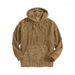 trend 2022 Men's Thickened Corduroy Long Sleeve Solid Color Kangaroo Pocket Drop Shoulder Hoodie_viptrois.com