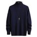 Men's Clothing Mink Fleece Sweater Men's High Collar Trendy Gradient Sweater Bottoming Shirt Men's Autumn And Winter Thick Knitted Jacket_viptrois.com