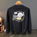American Casual Graffiti Printed Hoodie Trendy Round Neck Base Shirt Autumn And Winter New Men's White Top_viptrois.com