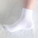 Sports Socks Men's Large Size Basketball Socks Sweat Absorbing Short Cotton Socks Medium Socks Men's Running Non-slip Black and White Solid Color Sock_viptrois.com