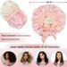 Women's double layer silk sleeping hat double sided wearable satin headscarf hat bow tie pullover hat enlarged_viptrois.com