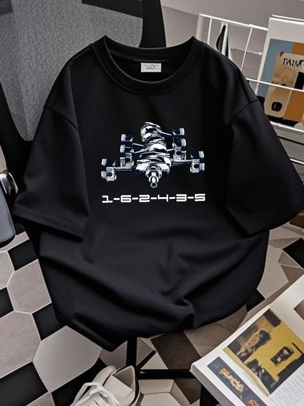 Ger Boxer Flat Six Engine 1 6 2 4 3 5 Cylinder Firing Order T Shirt Breathable Comfortable Casual Graphic Top For Everyday Wear Designer Clothes_viptrois.com