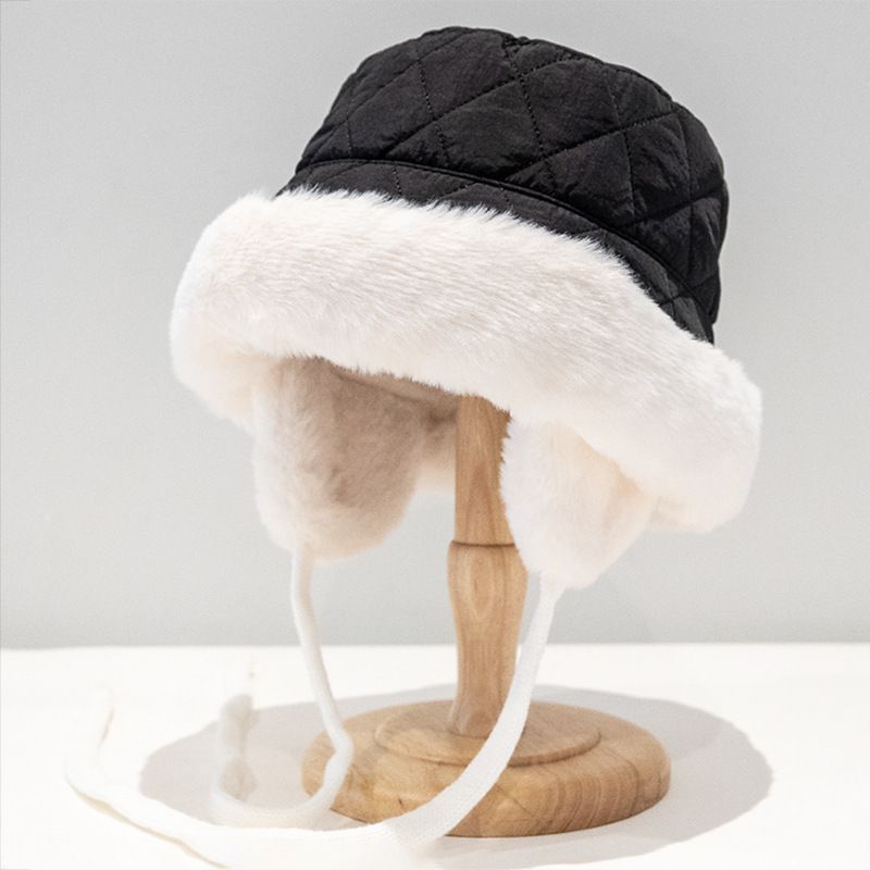 Ear Protection Fisherman Warm Lei Feng Hat, Autumn Winter New Style With Added Velvet, Thick Thickness, Small Face,_viptrois.com