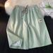 Men's Clothing Pajama Pants Ice Silk Shorts Men Summer Fashion Brand Solid Color All Match Sports Knee Length Pants Style Loose Casual Pants_viptrois.com