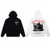 Trendy Brand Skull Print Heavy Cotton Unisex High Street Hooded Sweatshirt Long Sleeve Fashion_viptrois.com