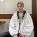 Loose And Versatile Casual Cardigan Jacket, Men's Retro Plaid Hooded Sweatshirt With Fleece_viptrois.com