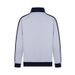 American Street Style Striped Zipper Cardigan Jacket Autumn Unisex 2025 New Loose Casual Stand Collar Top_viptrois.com