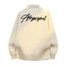 Men's Streetwear Bomber Jacket – Oversized Baseball Collar (Distressed Vintage Wash, Drop Shoulder Design, Unisex High-Fashion Outerwear)_viptrois.com
