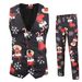 New autumn and winter casual 3D Christmas printed vest and trousers suit 3-piece set 2TZ-MK_viptrois.com