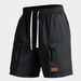 Men's Clothing Shorts Men's Summer Trend Sports Casual Pants Fat Guy Loose Multi Pocket Overalls Shorts_viptrois.com