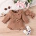Baby clothing Baby long sleeve pit strip ha scarf girl baby autumn and winter jumpsuit bag fart clothes crawling suit_viptrois.com
