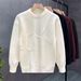 Men's Clothing Winter New Round Neck Men's Long Sleeved Bottoming Sweater Trend_viptrois.com