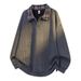 Oversized Plaid Collar Sweatshirt For Men – Vintage Jacquard Pullover, Long Sleeve Loose Fit (Sizes M-8XL, Black/White/Charcoal/Beige)_viptrois.com