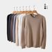 "Japanese-Inspired Relaxed Fit Crewneck Sweater – Wrinkle-Resistant Winter Knitwear For Men"_viptrois.com