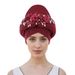 New Style Space Layer Heavy Duty Flower African Hat_viptrois.com