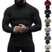 New Solid Color High Neck Cashmere Sweater Slim Fit Pullover Base Knitwear Men's Warm Inner Layer Available_viptrois.com