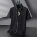 Men's Clothing Plus Size Short Sleeve Shirt Men Summer Thin Slightly Elastic Business Casual Plus Size Fat Brother Embroidered Shirt_viptrois.com
