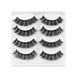 Lash extension set Thick False Eyelashes 4 pairs of natural fiber eyelashes Curl eyelashes_viptrois.com